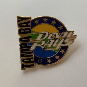Vintage Tampa Bay Devil Rays MLB Baseball Retro Logo Collectible Lapel Pin
